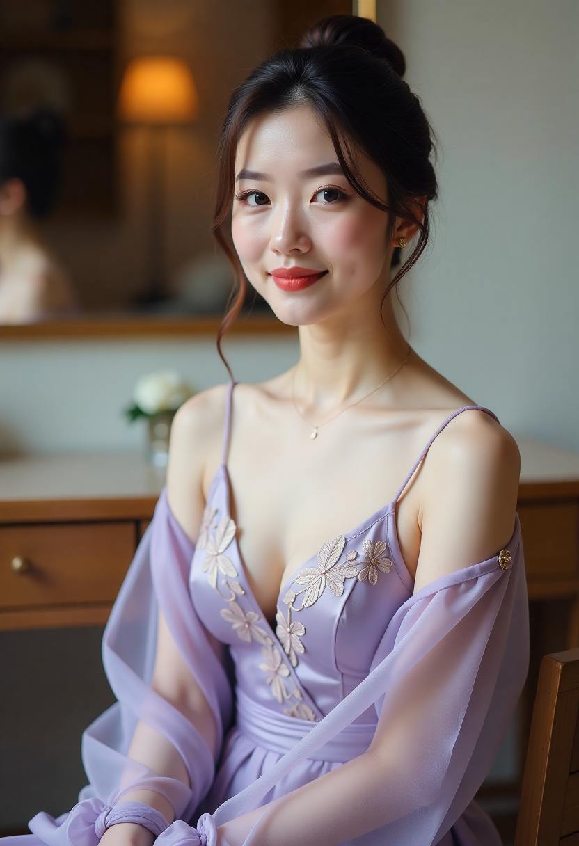热毛巾敷完后单手捋顺前臂
